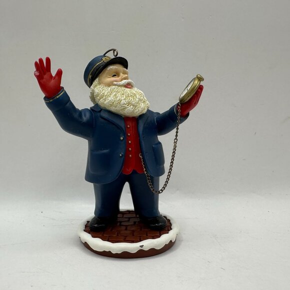 All Aboard Santa Forever 2005 Conductor Figurine With Pocket Watch - Picture 1 of 7